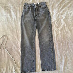House of Dagmar Gray Straight Leg Jeans
